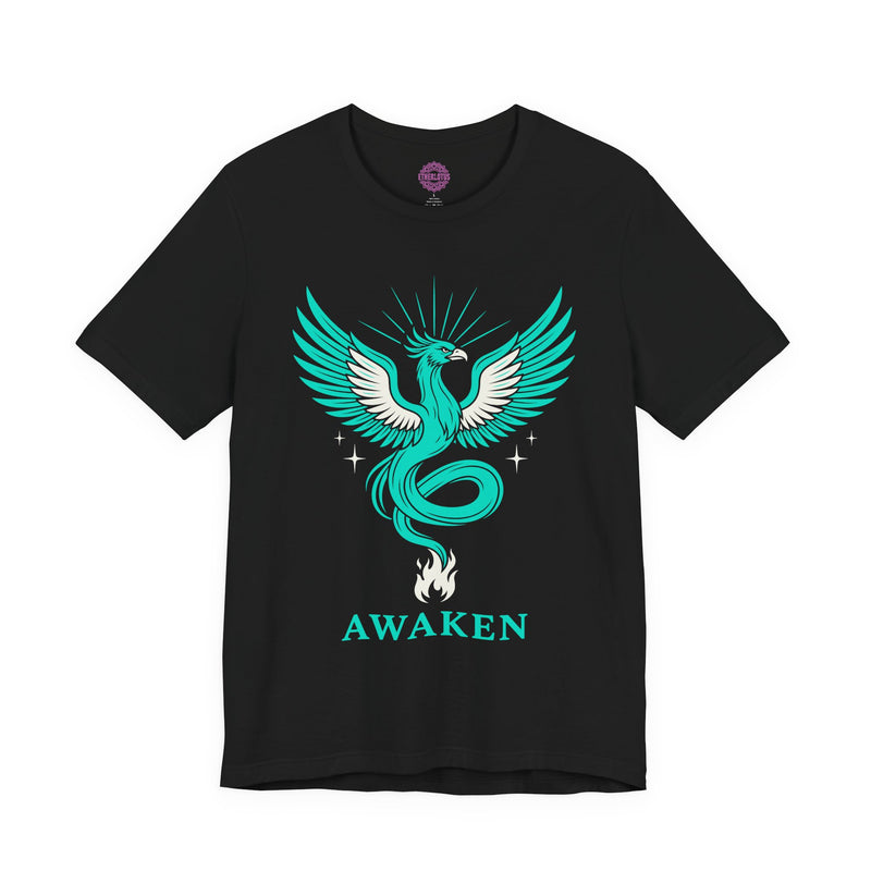 Awaken Phoenix Rising Spiritual Rebirth Premium Unisex T-Shirt