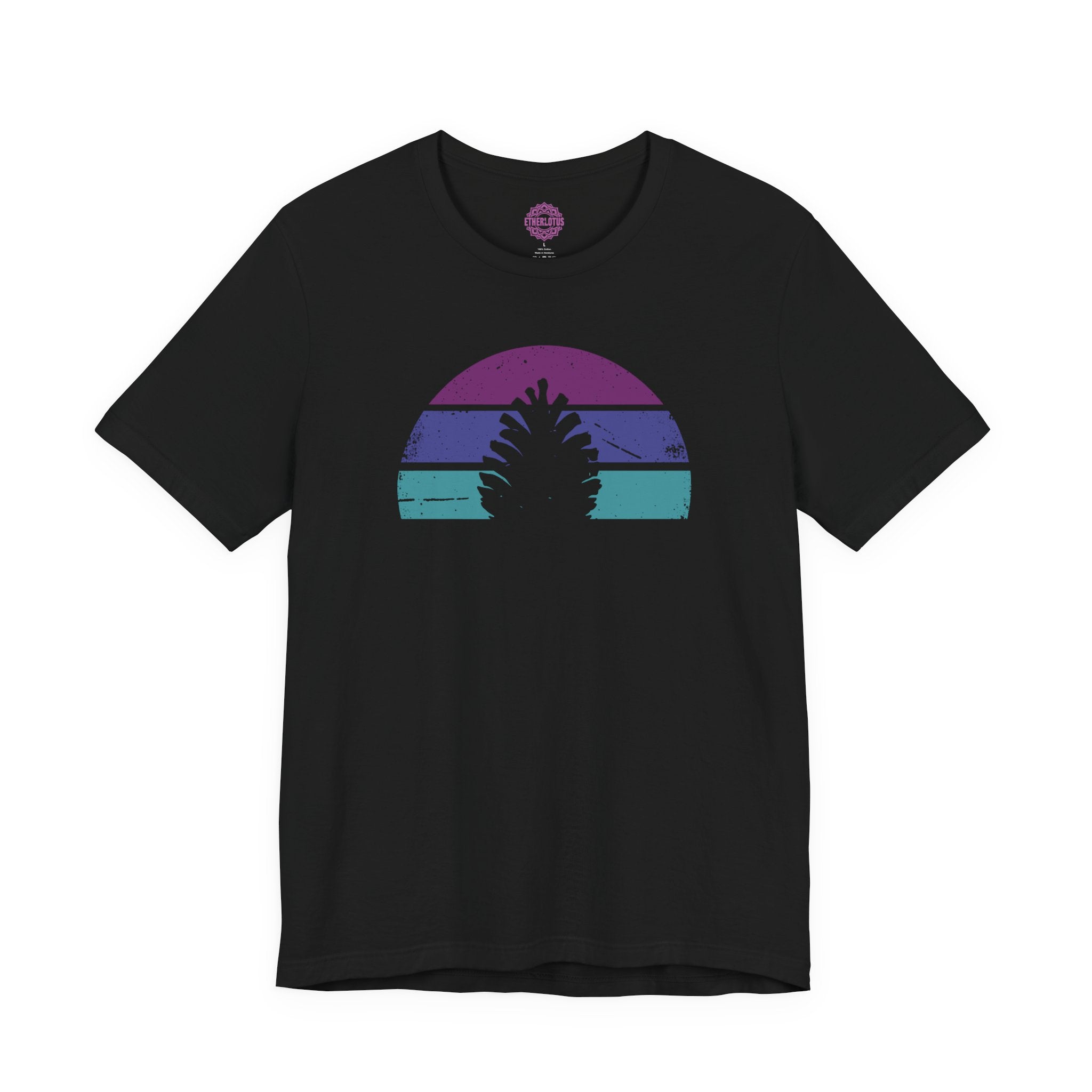 Third Eye Pinecone Retro Sunset Premium Unisex T-Shirt