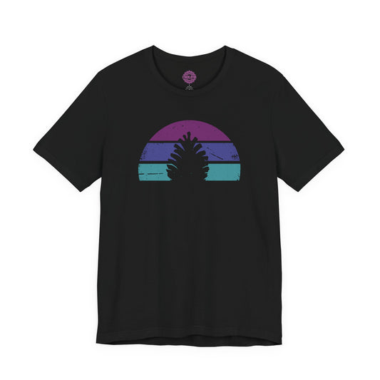 Third Eye Pinecone Retro Sunset Premium Unisex T-Shirt
