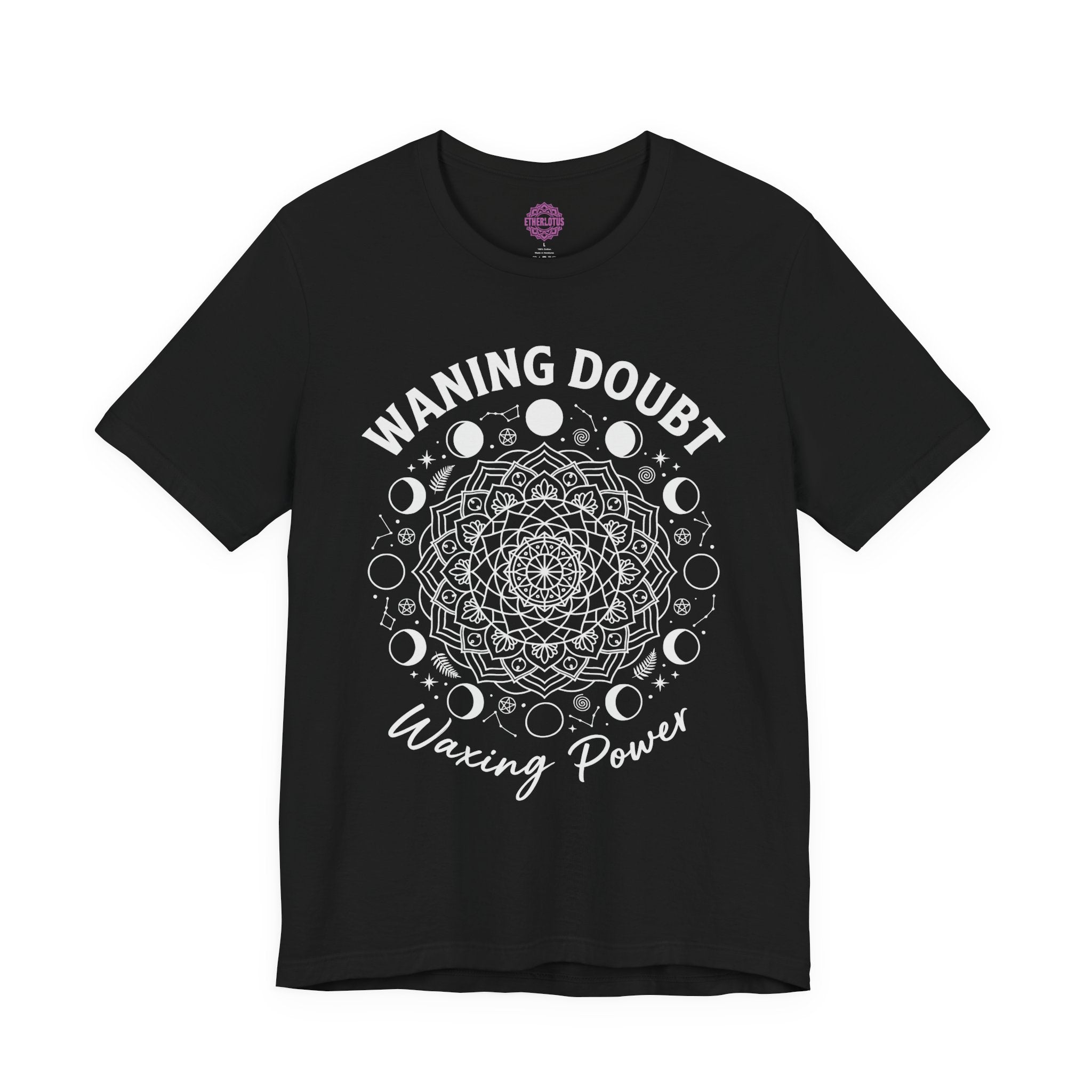 Waning Doubt Waxing Power Mandala Premium Unisex T-Shirt