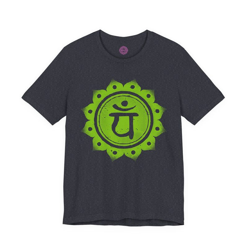 Yam Bija Anahata Heart Chakra Symbol Sacred Geometry Premium Unisex T-Shirt
