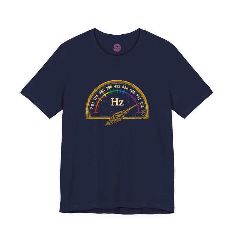 Solfeggio Frequency Dial Om Chakra Premium Unisex T-Shirt