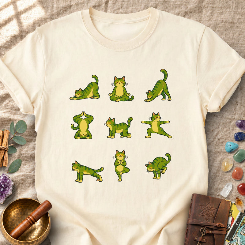Yoga Cats Nine Poses Comfort Colors® Unisex T-Shirt