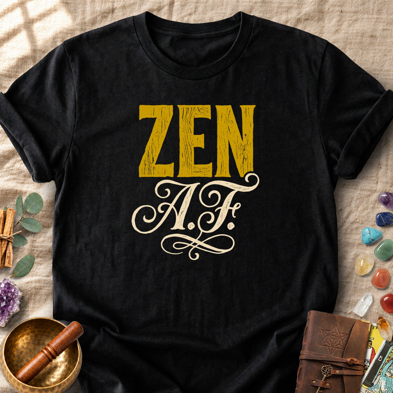 Zen AF Spiritual Humor Typography Comfort Colors® Unisex T-Shirt