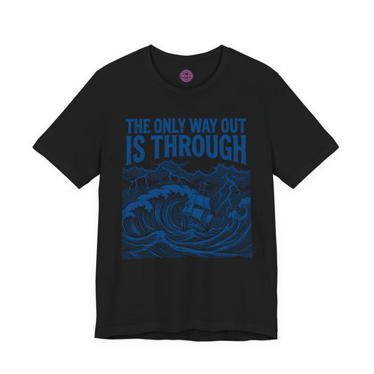 The Only Way Out Is Through Shadow Work Premium Unisex T-Shirt