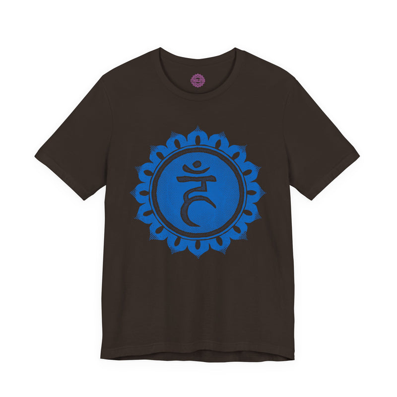Ham Bija Vishuddha Throat Chakra Symbol Sacred Geometry Premium Unisex T-Shirt