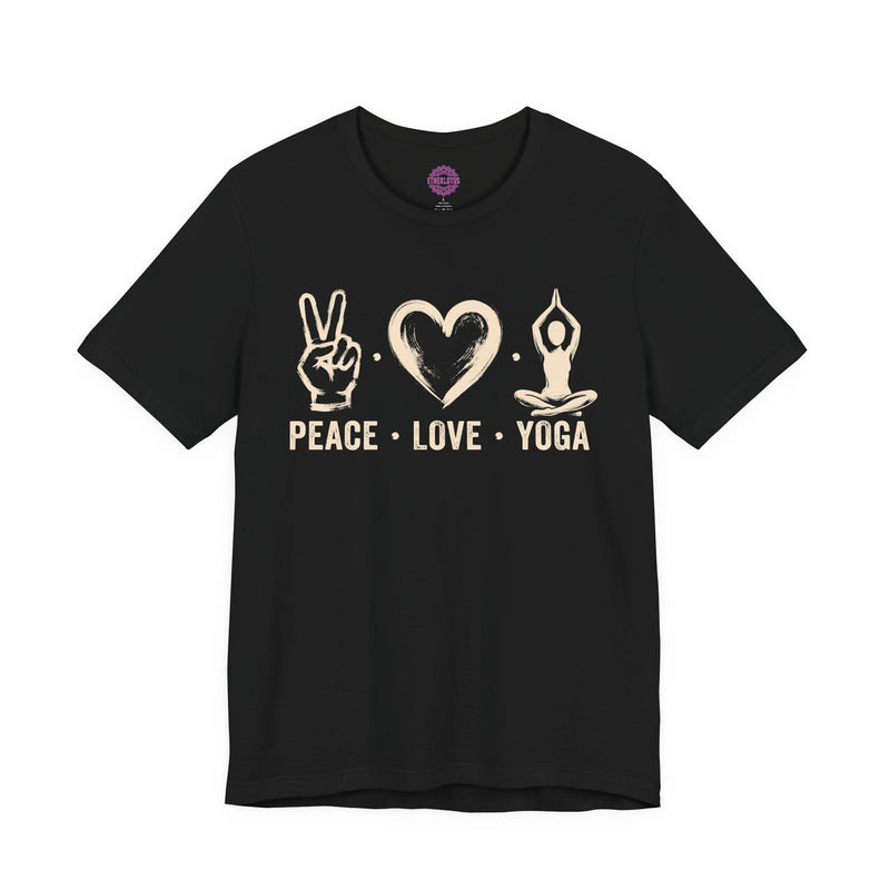 Peace Love Yoga Premium Unisex T-Shirt