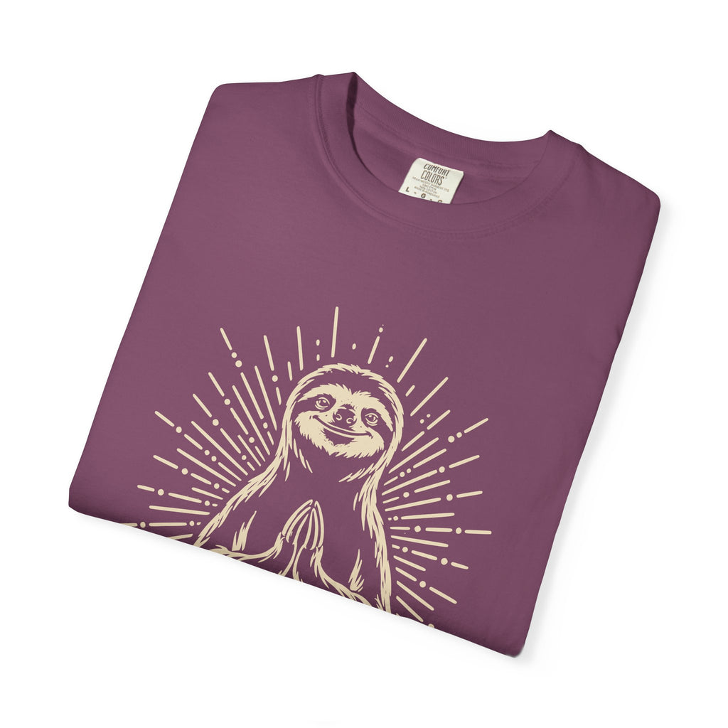 Hustle Less Hang More Sloth Yoga Meditation Mindful Comfort Colors® Unisex T-Shirt