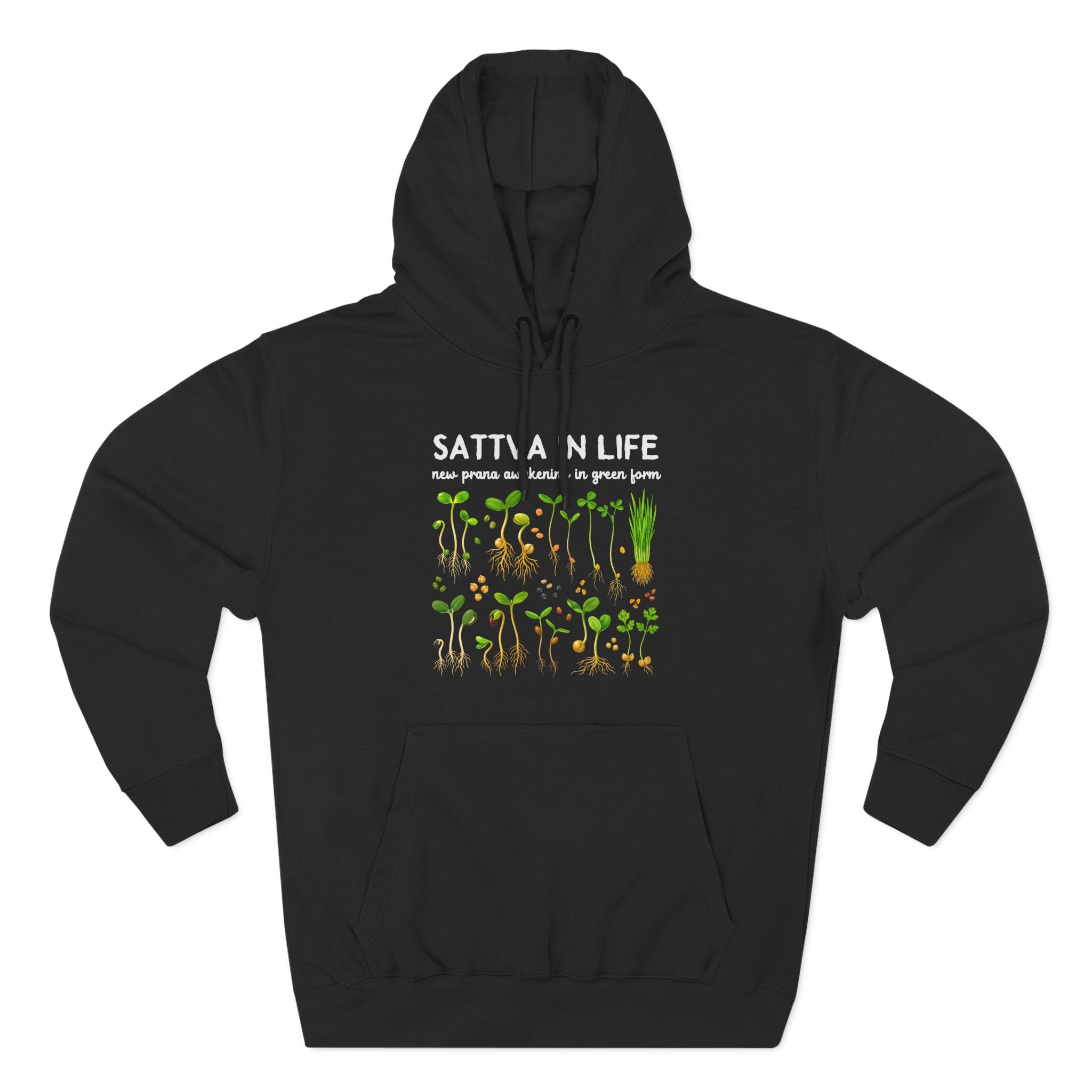 Sattva in Life New Prana Awakening in Green Form Premium Unisex Hoodie