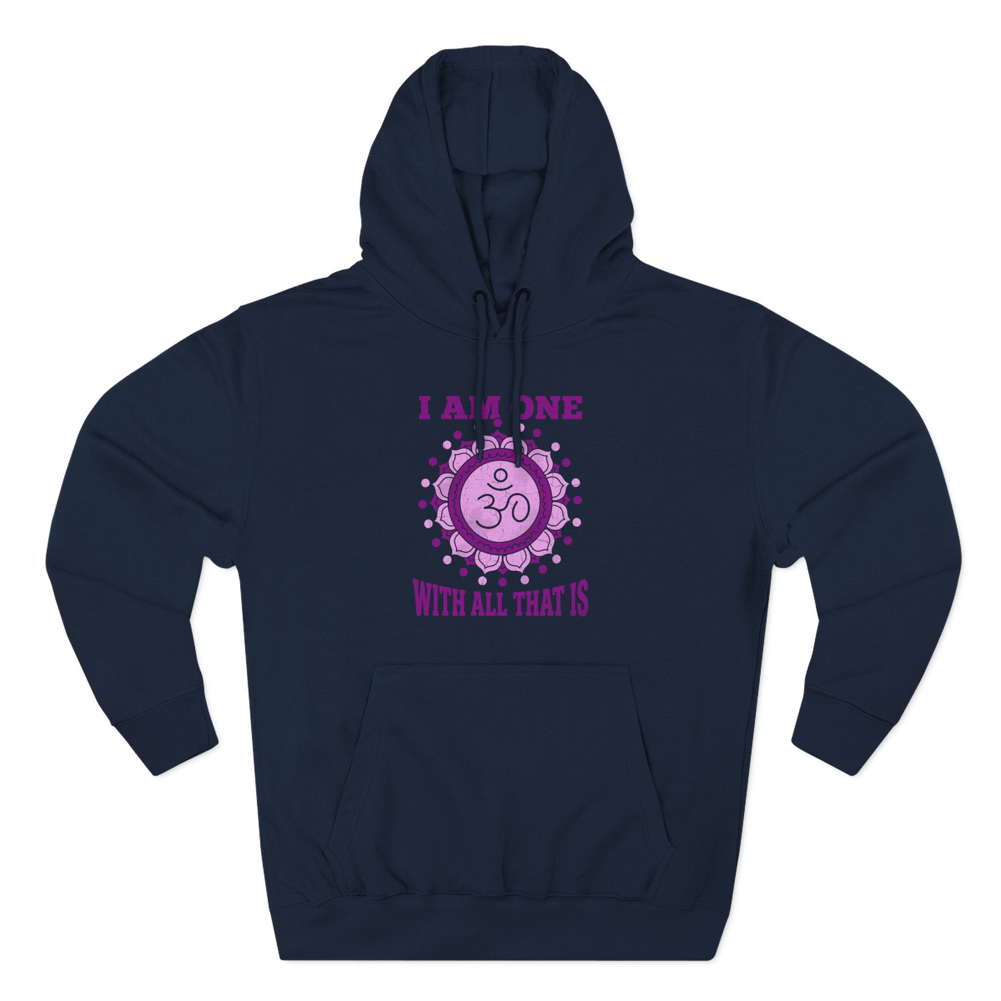 I Am One With All That Is Crown Chakra Om Sahasrara Premium Unisex Hoodie
