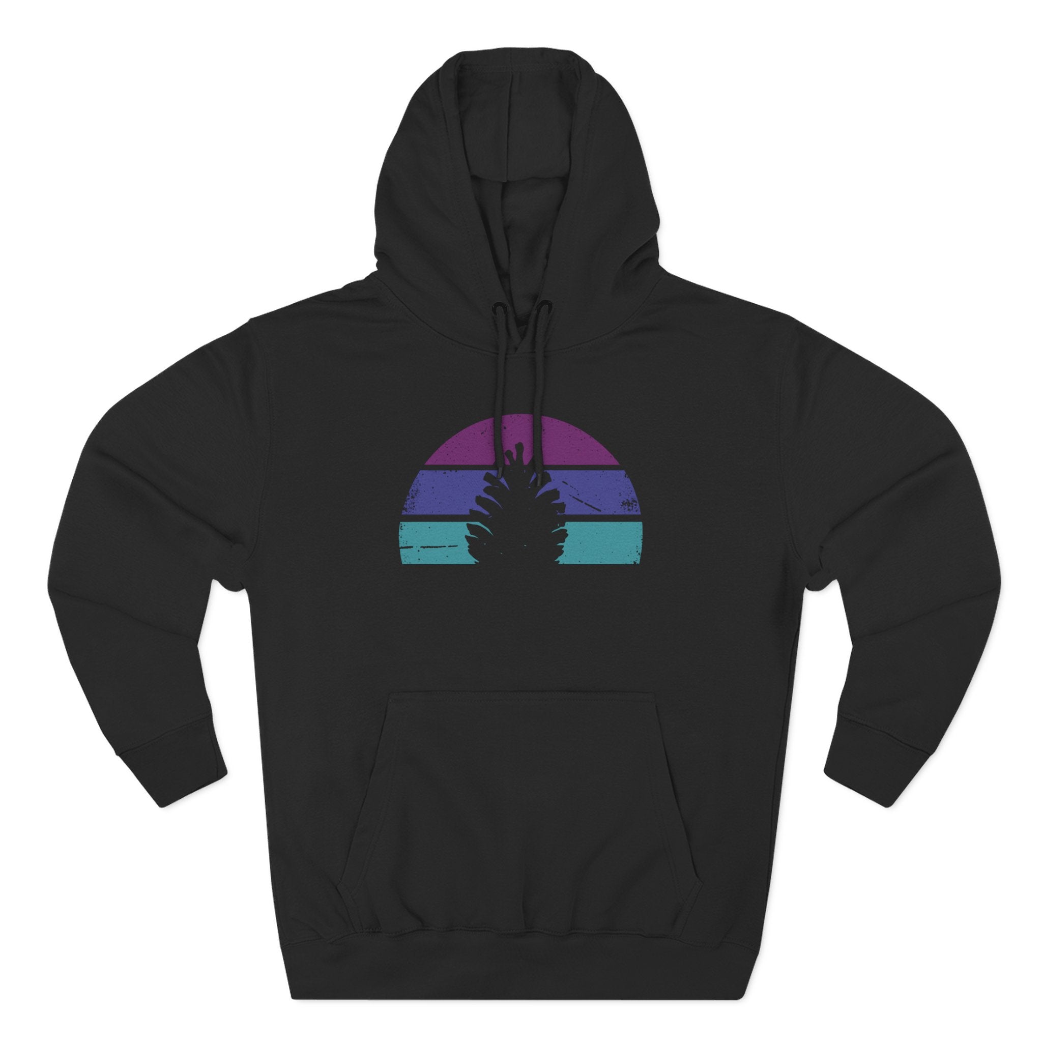 Third Eye Pinecone Retro Sunset Premium Unisex Hoodie