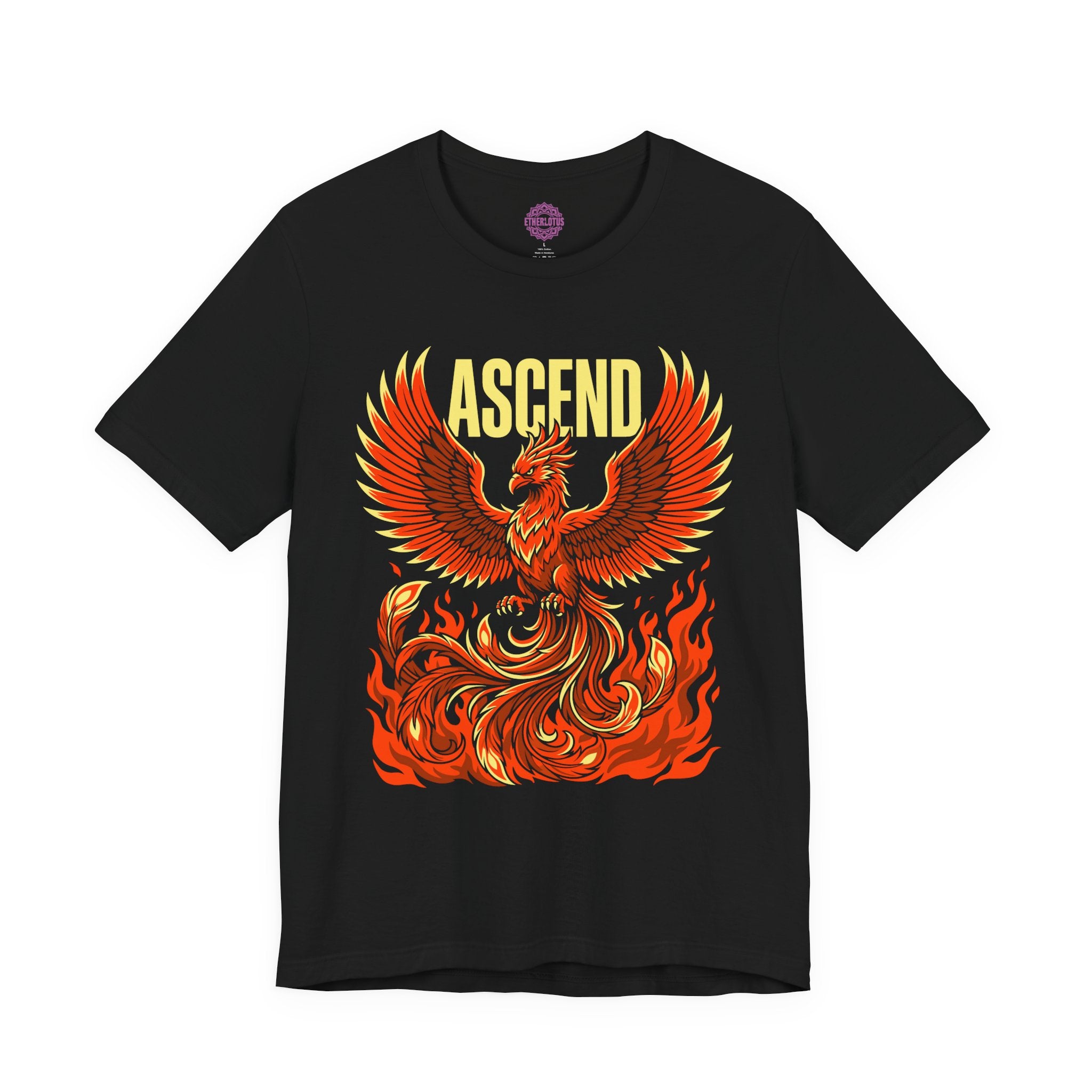 Ascend Phoenix Rising from Flames Premium Unisex T-Shirt