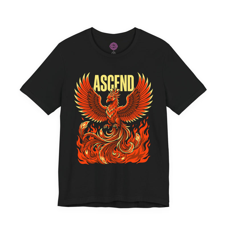 Ascend Phoenix Rising from Flames Premium Unisex T-Shirt
