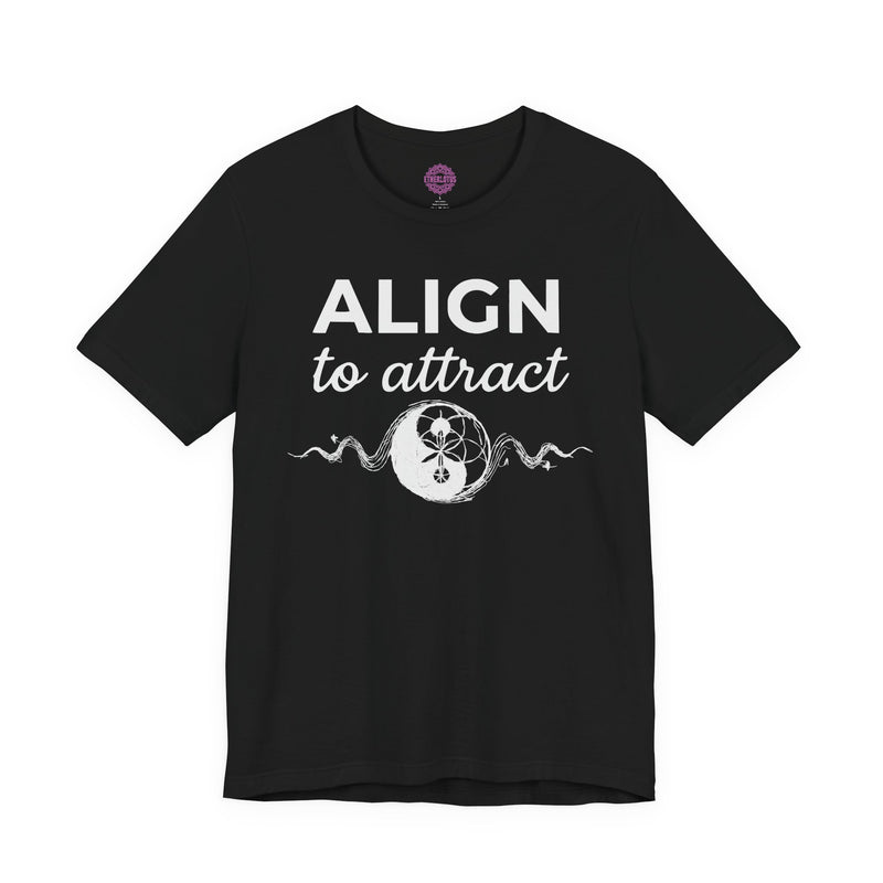 Align To Attract Yin Yang Sacred Geometry Premium Unisex T-Shirt