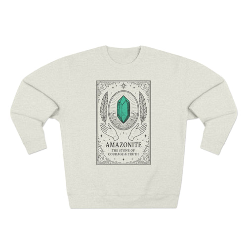 Amazonite Stone of Courage and Truth Premium Unisex Sweatshirt