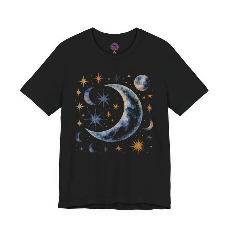 Celestial Blue Moon Starlight Premium Unisex T-Shirt