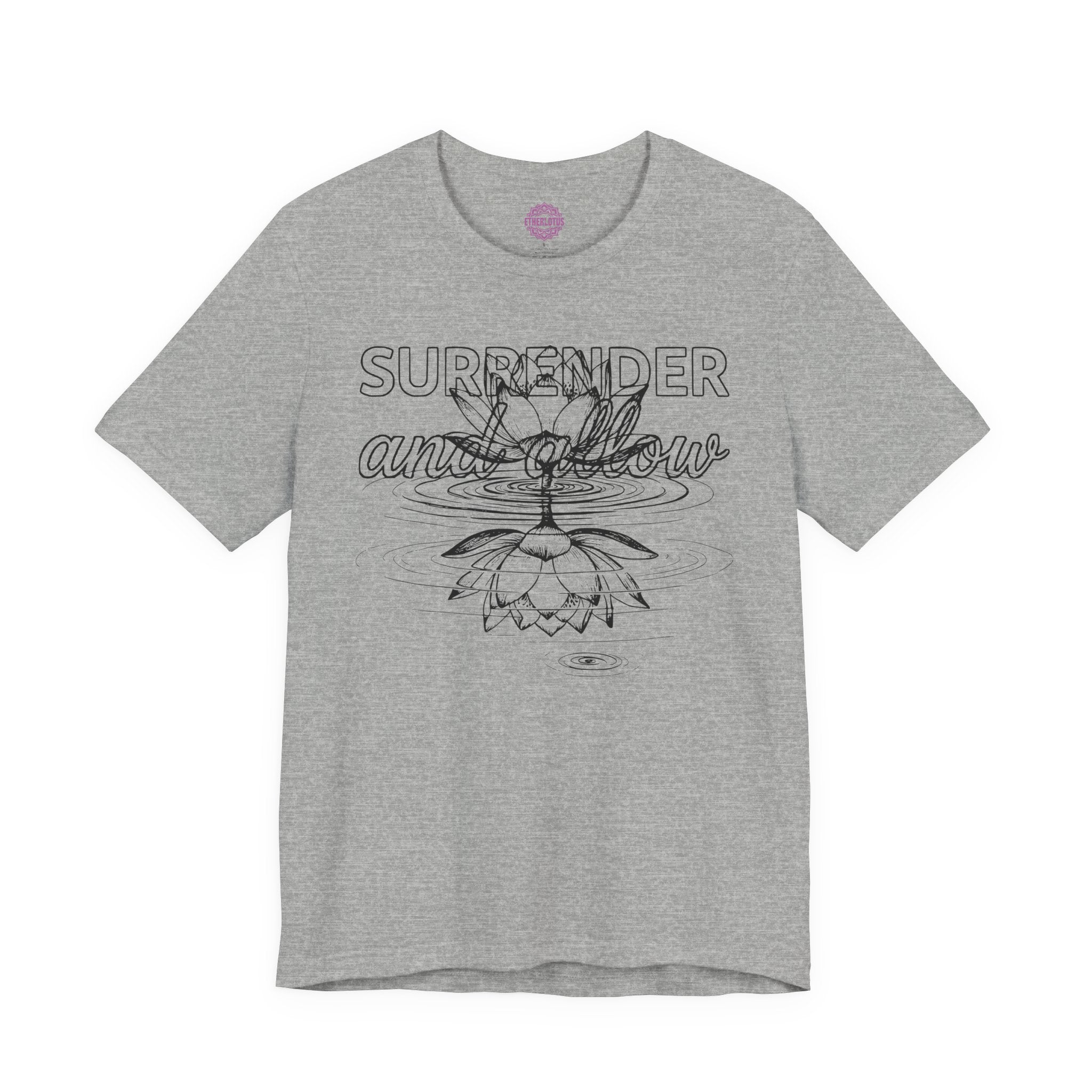 Surrender And Allow Lotus Reflection Premium Unisex T-Shirt