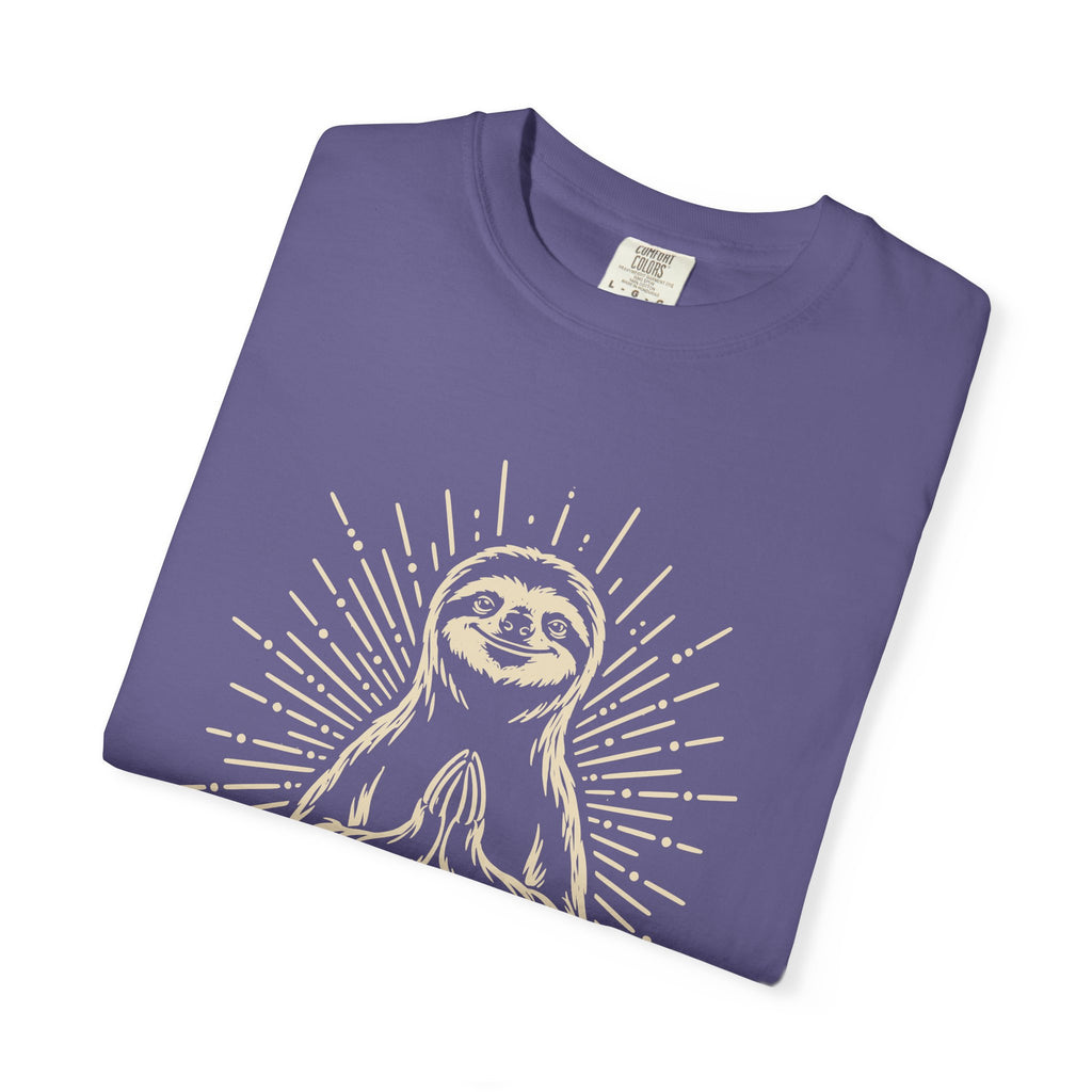 Hustle Less Hang More Sloth Yoga Meditation Mindful Comfort Colors® Unisex T-Shirt