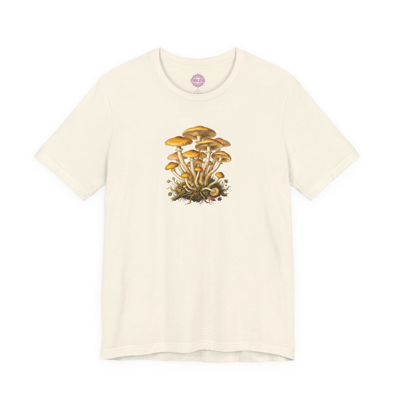 Earthly Network Golden Mushrooms Premium Unisex T-Shirt