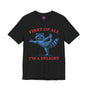 First of All I'm a Delight Raccoon Yoga Spiritual Humor Premium Unisex T-Shirt