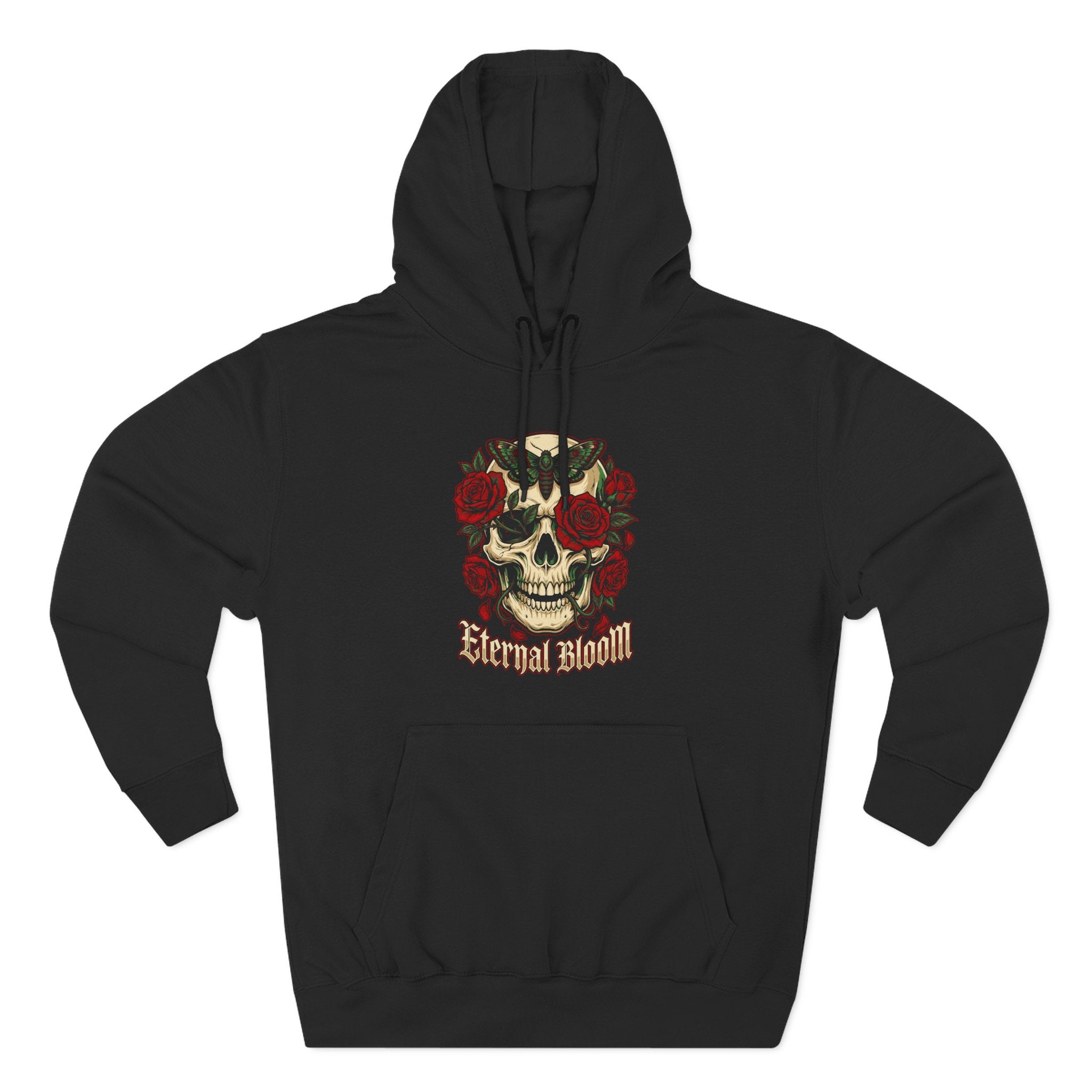 Eternal Bloom Skull Roses Rebirth Premium Unisex Hoodie