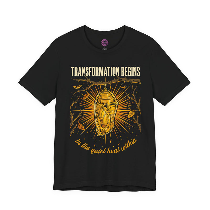 Transformation Begins in the Quiet Heat Within Premium Unisex T-Shirt