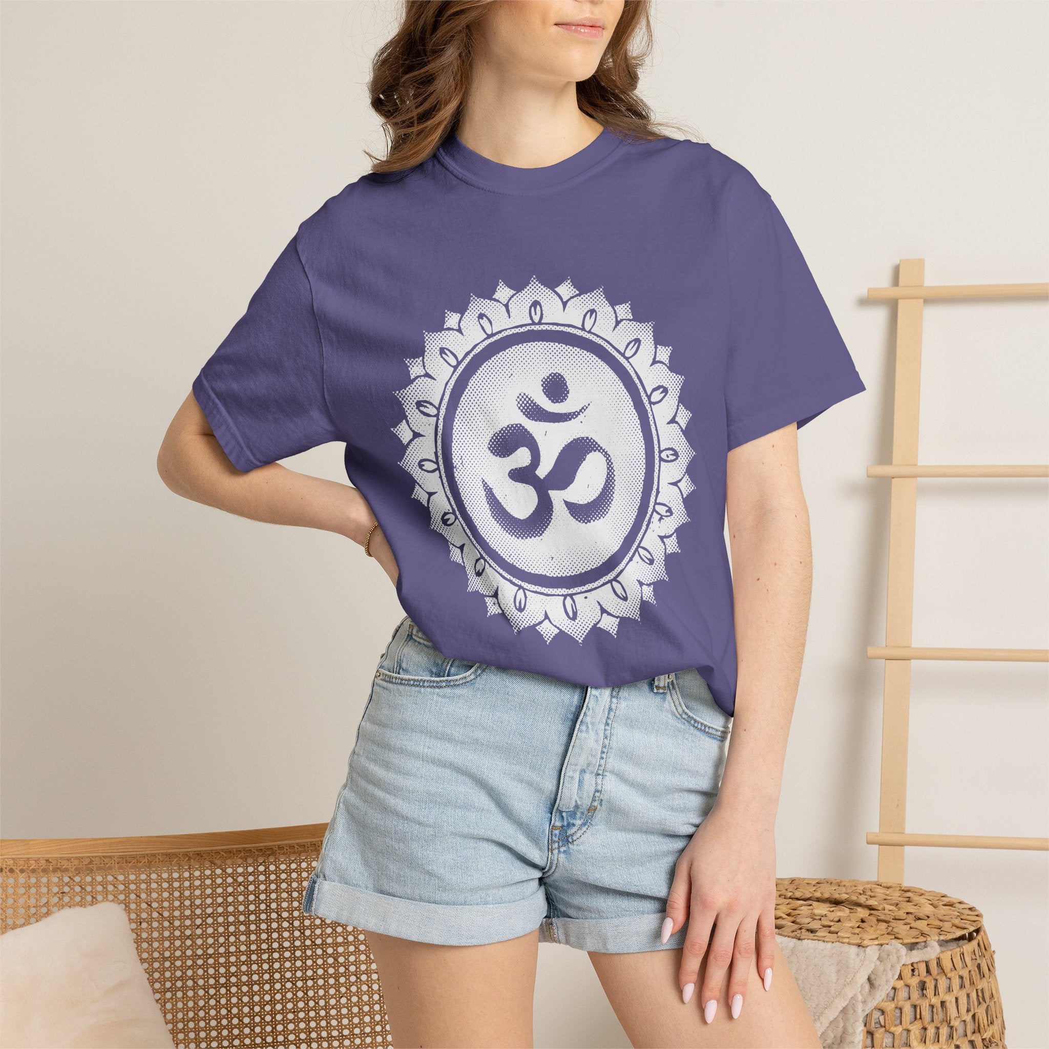 Om Sahasrara Crown Chakra Symbol Sacred Geometry Comfort Colors® Unisex T-Shirt