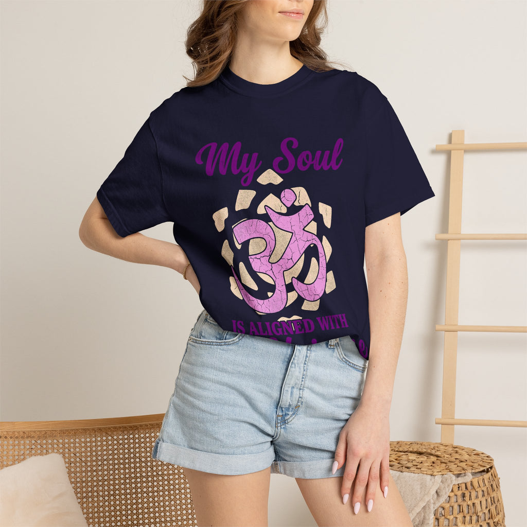 My Soul Is Aligned With the Universe Crown Chakra Om Comfort Colors® Unisex T-Shirt
