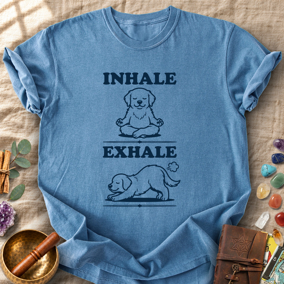 Inhale Exhale Puppy Comfort Colors® Unisex T-Shirt