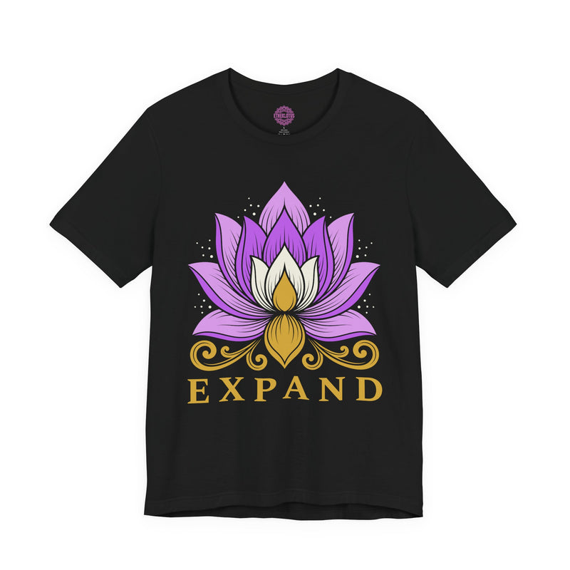 Expand Purple Lotus Crown Bloom Premium Unisex T-Shirt