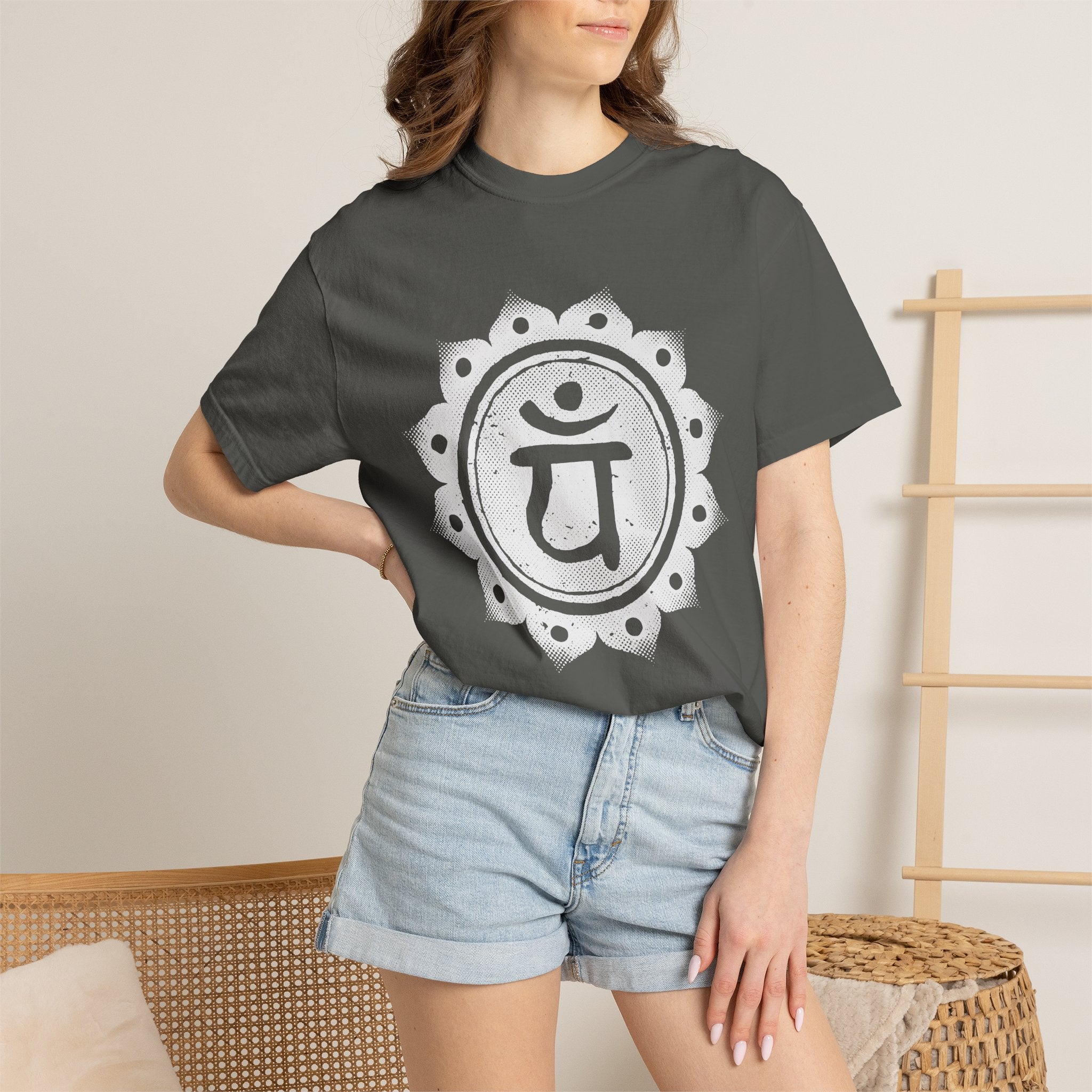 Yam Bija Anahata Heart Chakra Symbol Sacred Geometry Comfort Colors® Unisex T-Shirt