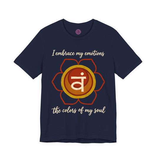 I Embrace My Emotions the Colors of My Soul Sacral Chakra Premium Unisex T-Shirt