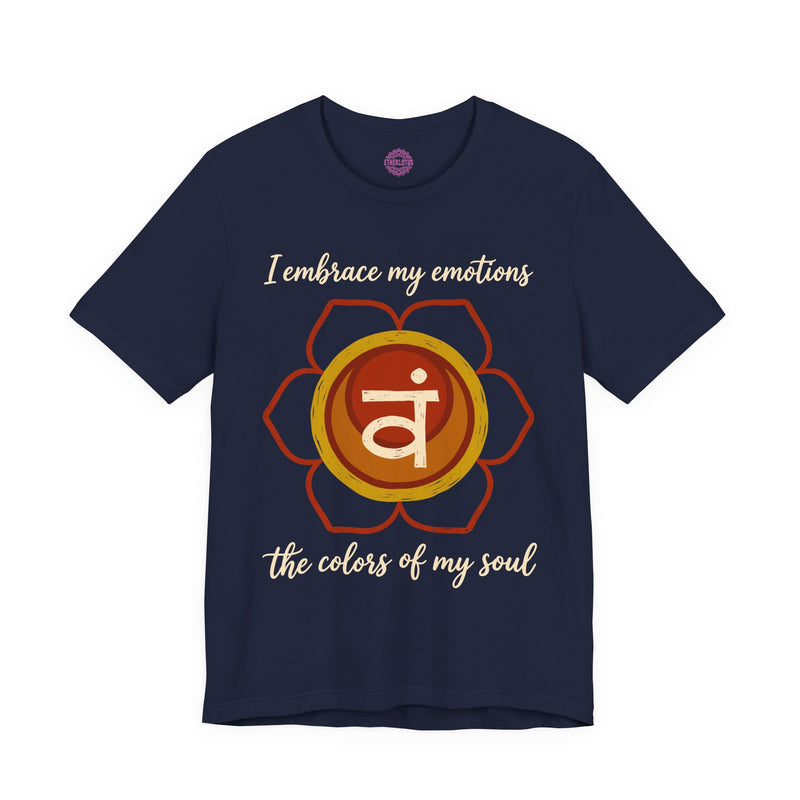 I Embrace My Emotions the Colors of My Soul Sacral Chakra Premium Unisex T-Shirt
