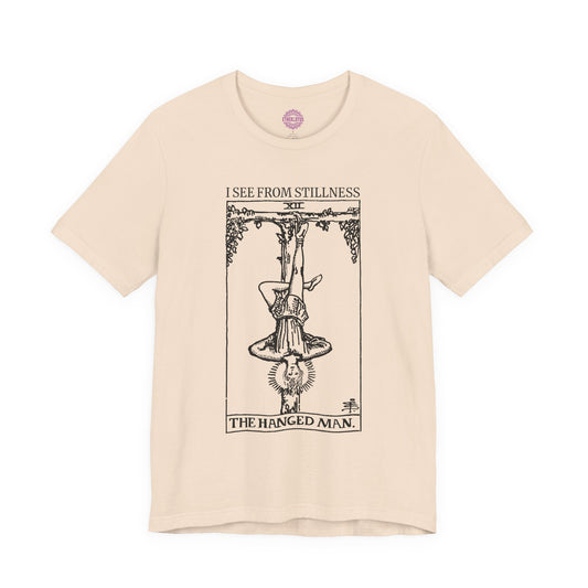 The Hanged Man See From Stillness Tarot Premium Unisex T-Shirt