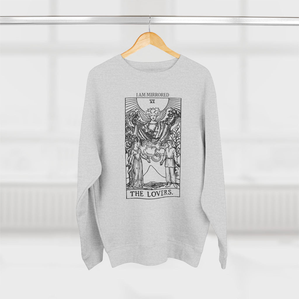 The Lovers Mirrored Soul Tarot Premium Unisex Sweatshirt