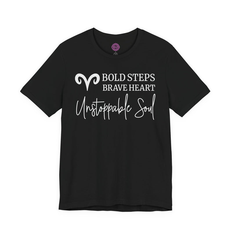 Aries Brave Heart Unstoppable Premium Unisex T-Shirt