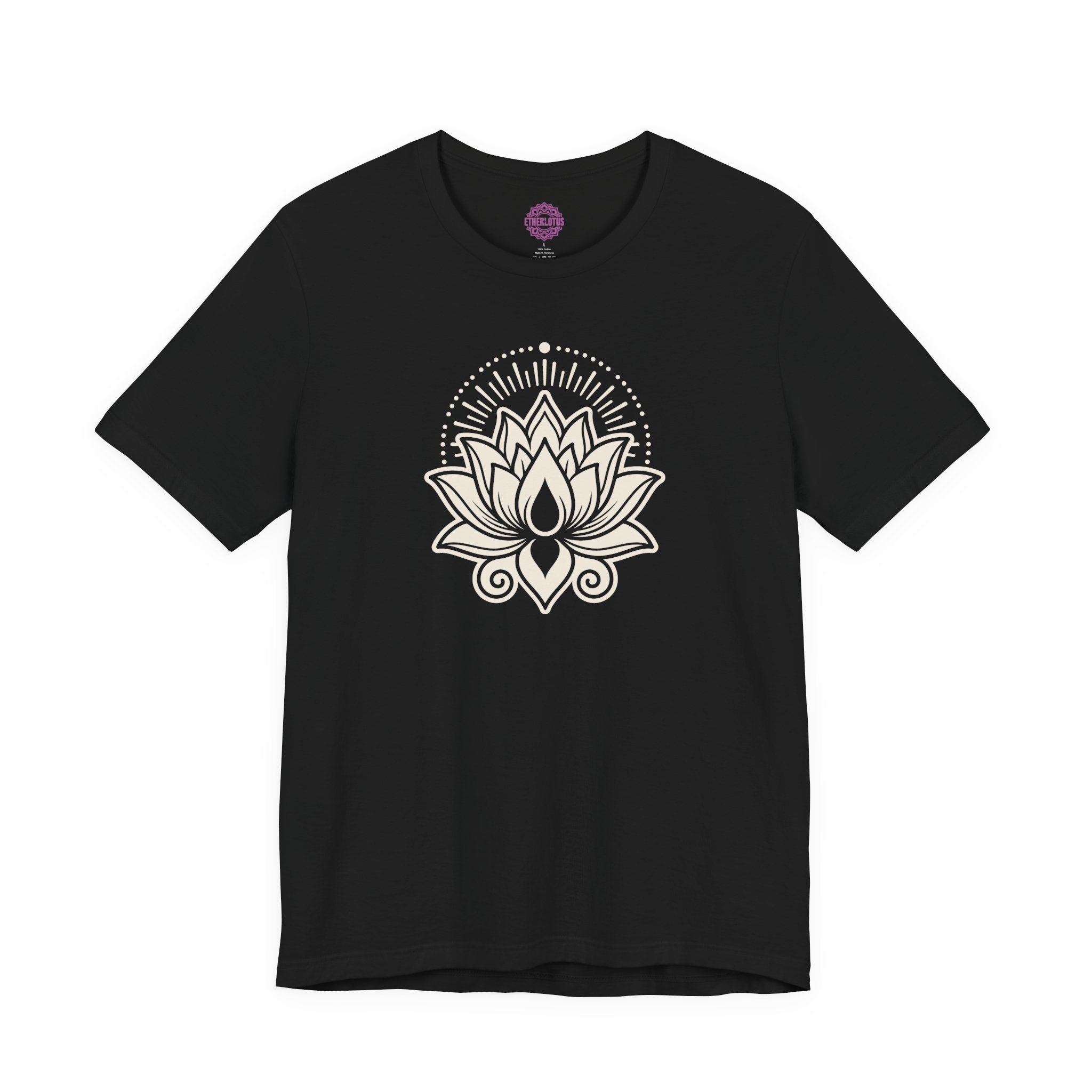Sacred Lotus Radiant Light Aura Botanical Premium Unisex T-Shirt