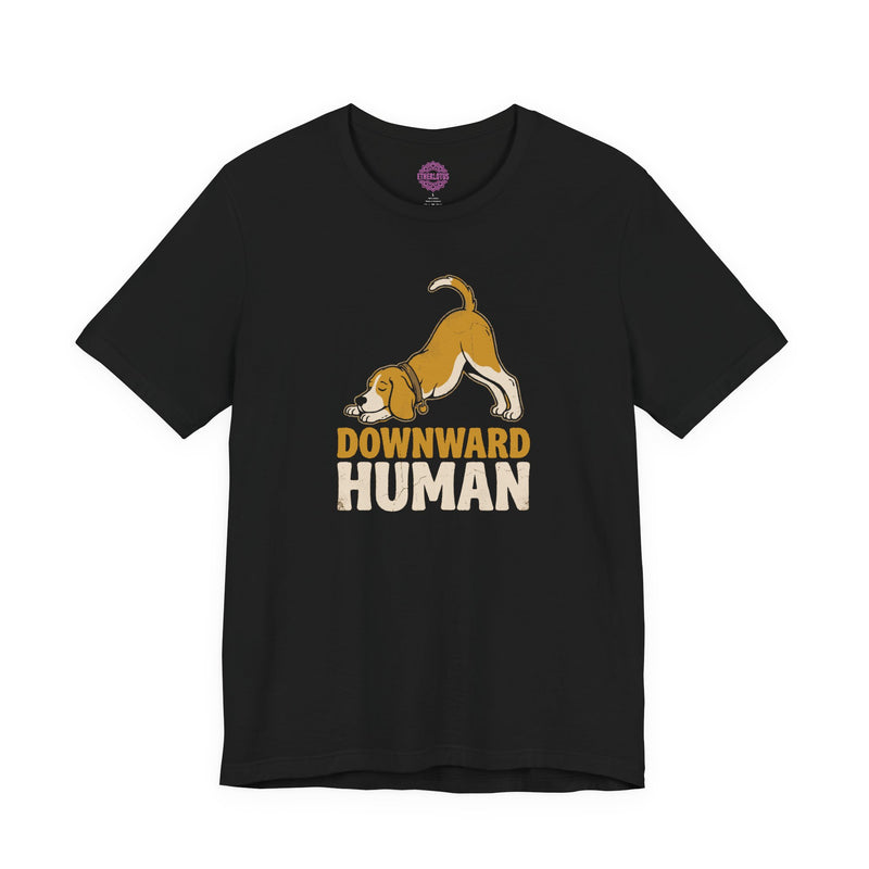 Downward Human Yoga Dog Premium Unisex T-Shirt