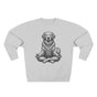 Zen Golden Retriever Meditation Lotus Mala Premium Unisex Sweatshirt