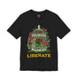 Liberate Floral Birdcage Freedom Premium Unisex T-Shirt