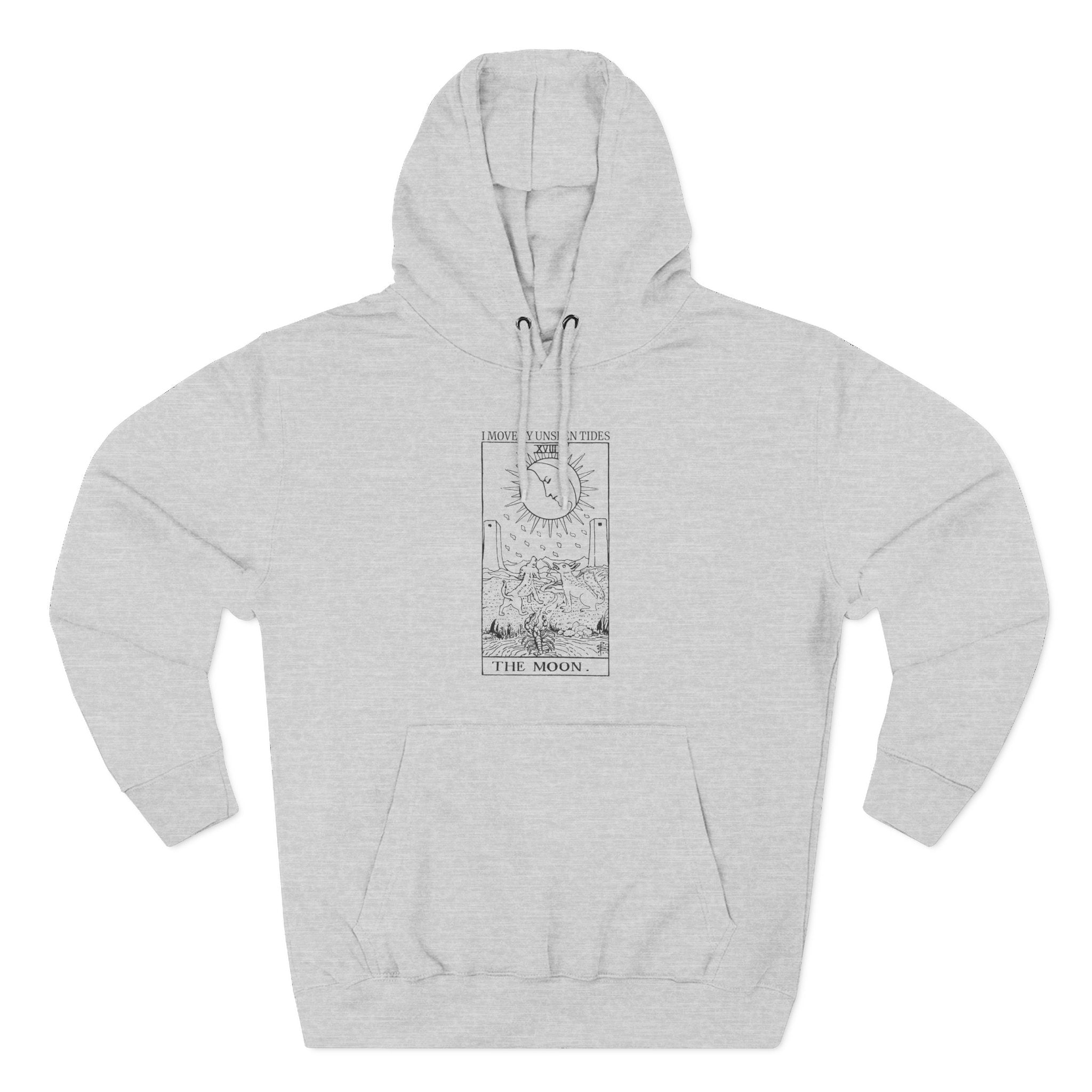 The Moon Unseen Tides Tarot Premium Unisex Hoodie