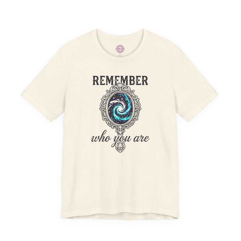 Remember Who You Are Cosmic Mirror Premium Unisex T-Shirt