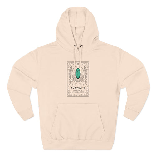 Amazonite Stone of Courage and Truth Premium Unisex Hoodie