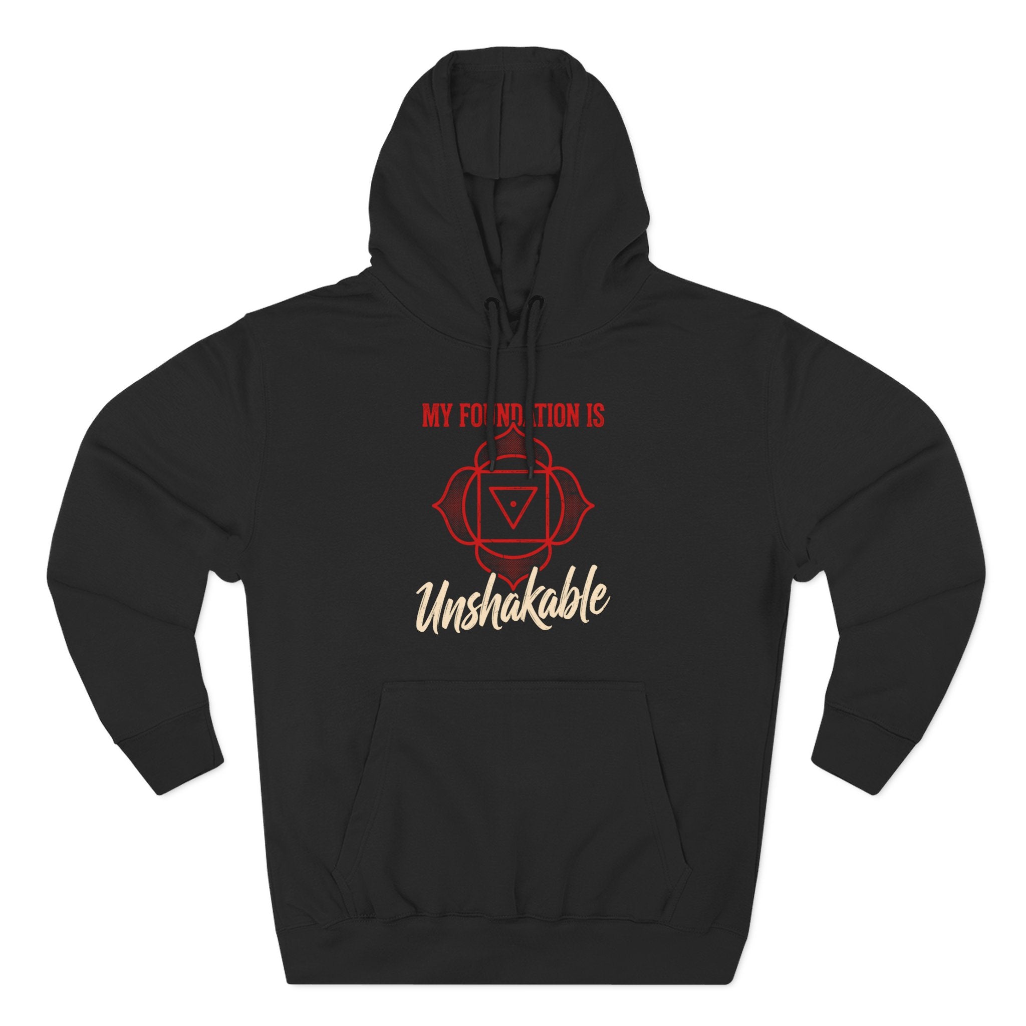 My Foundation Is Unshakable Root Chakra Mandala Premium Unisex Hoodie