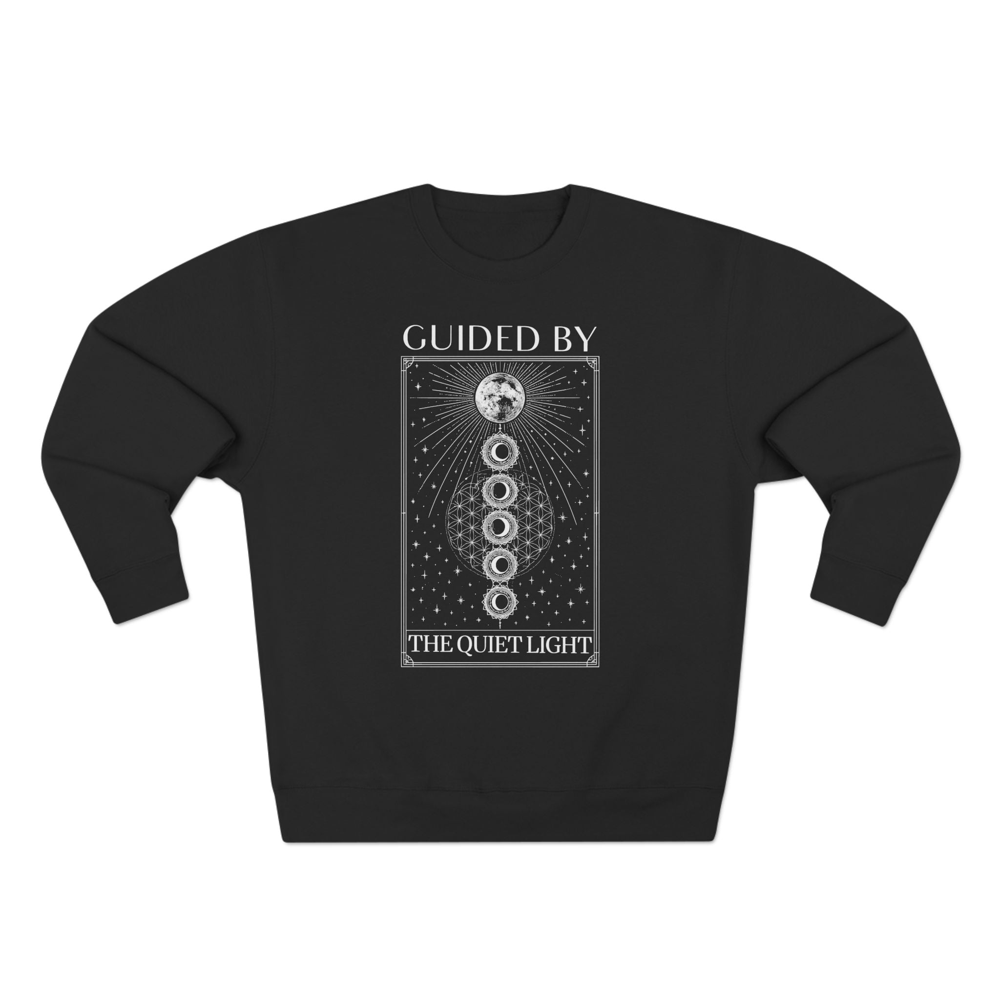 Guided By The Quiet Light Lunar Tarot Premium Unisex Sweatshirt