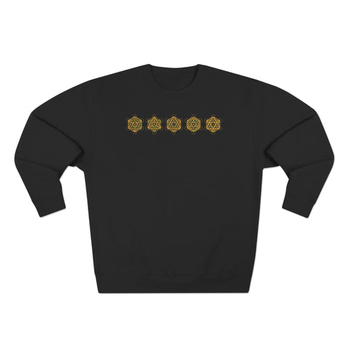 All Seeing Eye Divine Providence Sacred Geometry Premium Unisex Sweatshirt