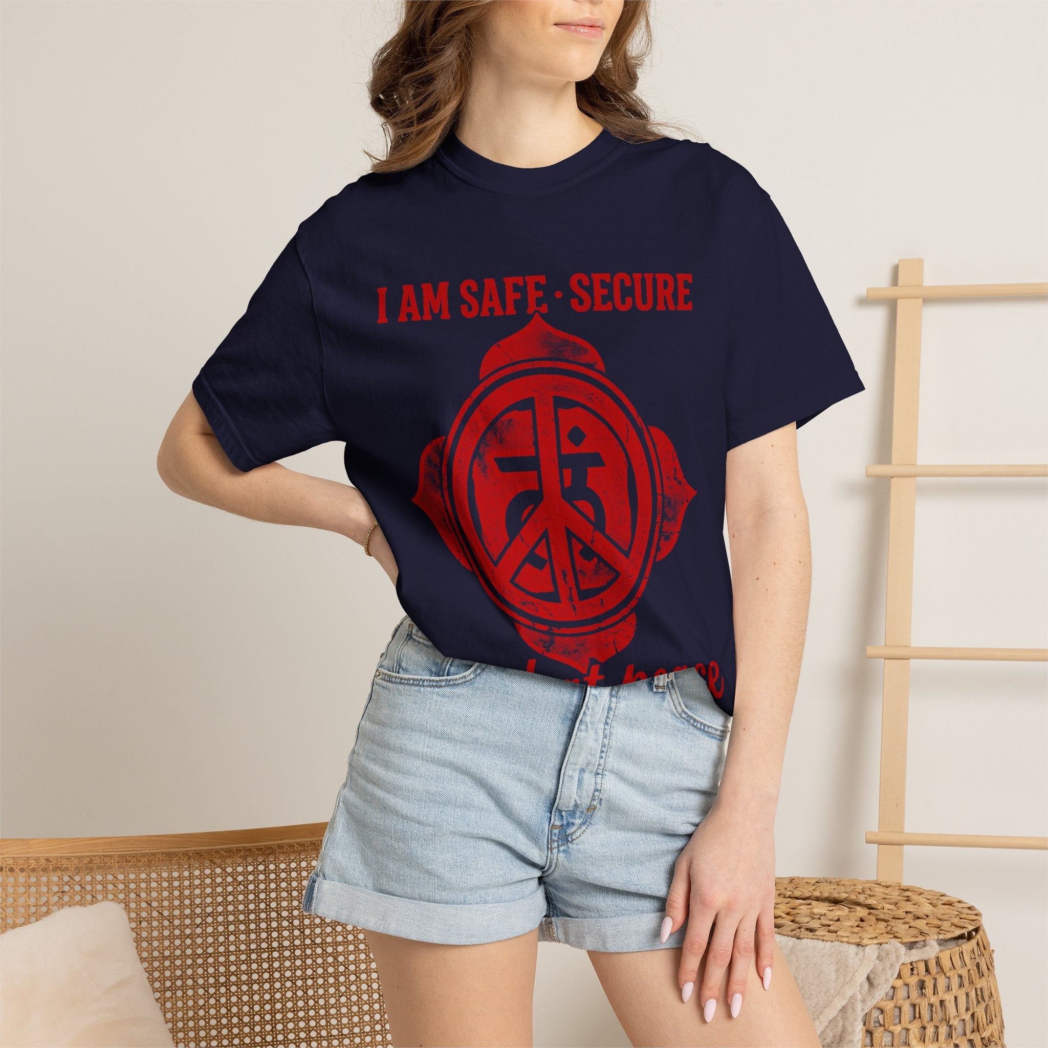 I Am Safe Secure and at Peace Root Chakra Comfort Colors® Unisex T-Shirt