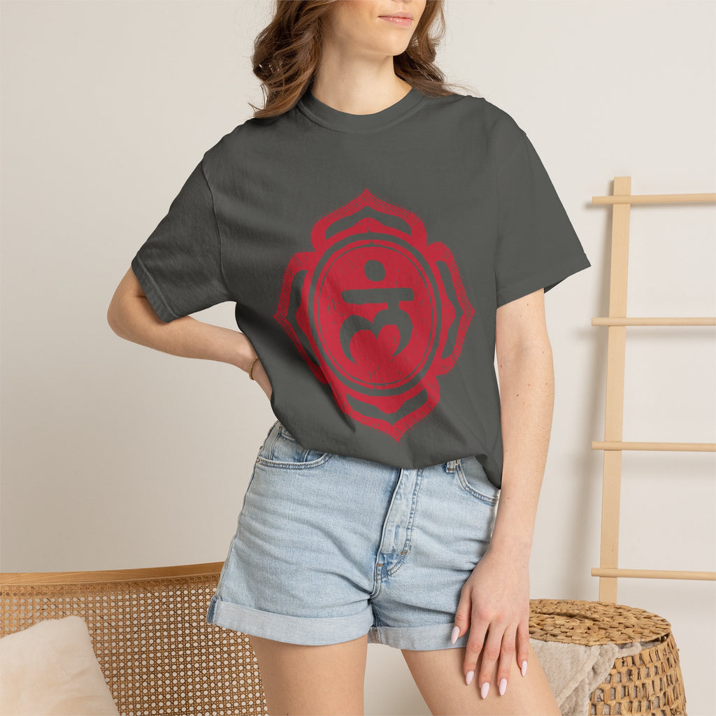28 Lam Bija Muladhara Root Chakra Symbol Sacred Geometry Comfort Colors® Unisex T-Shirt