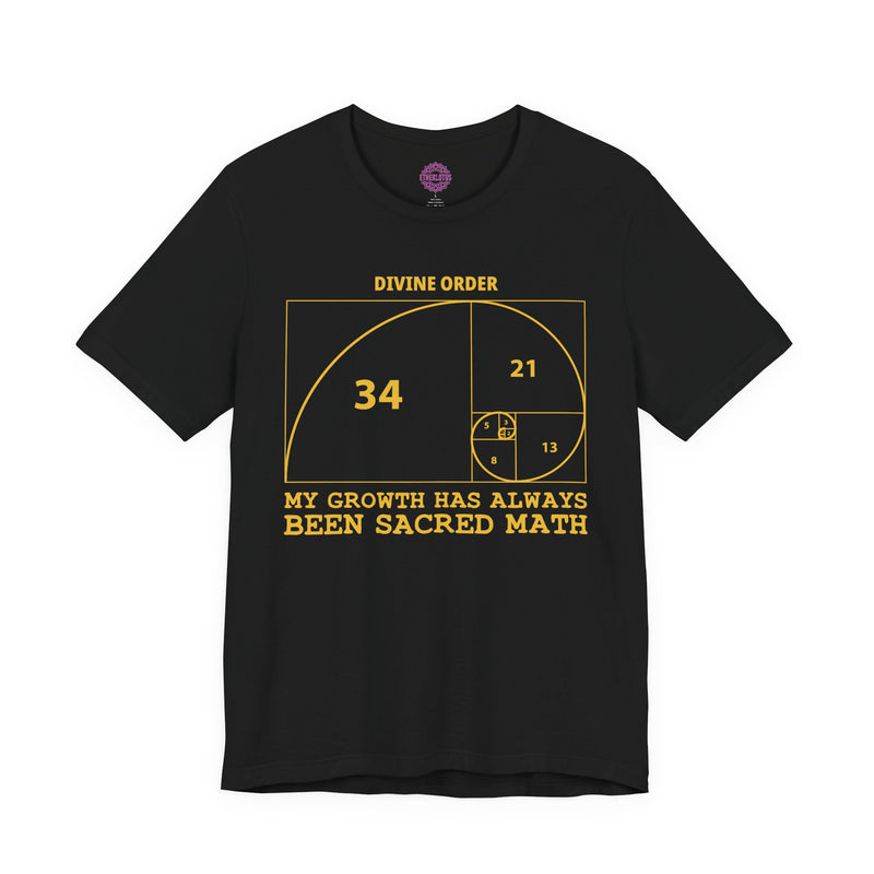 Fibonacci "Divine Order" Sacred Math Sequence Premium Unisex T-Shirt