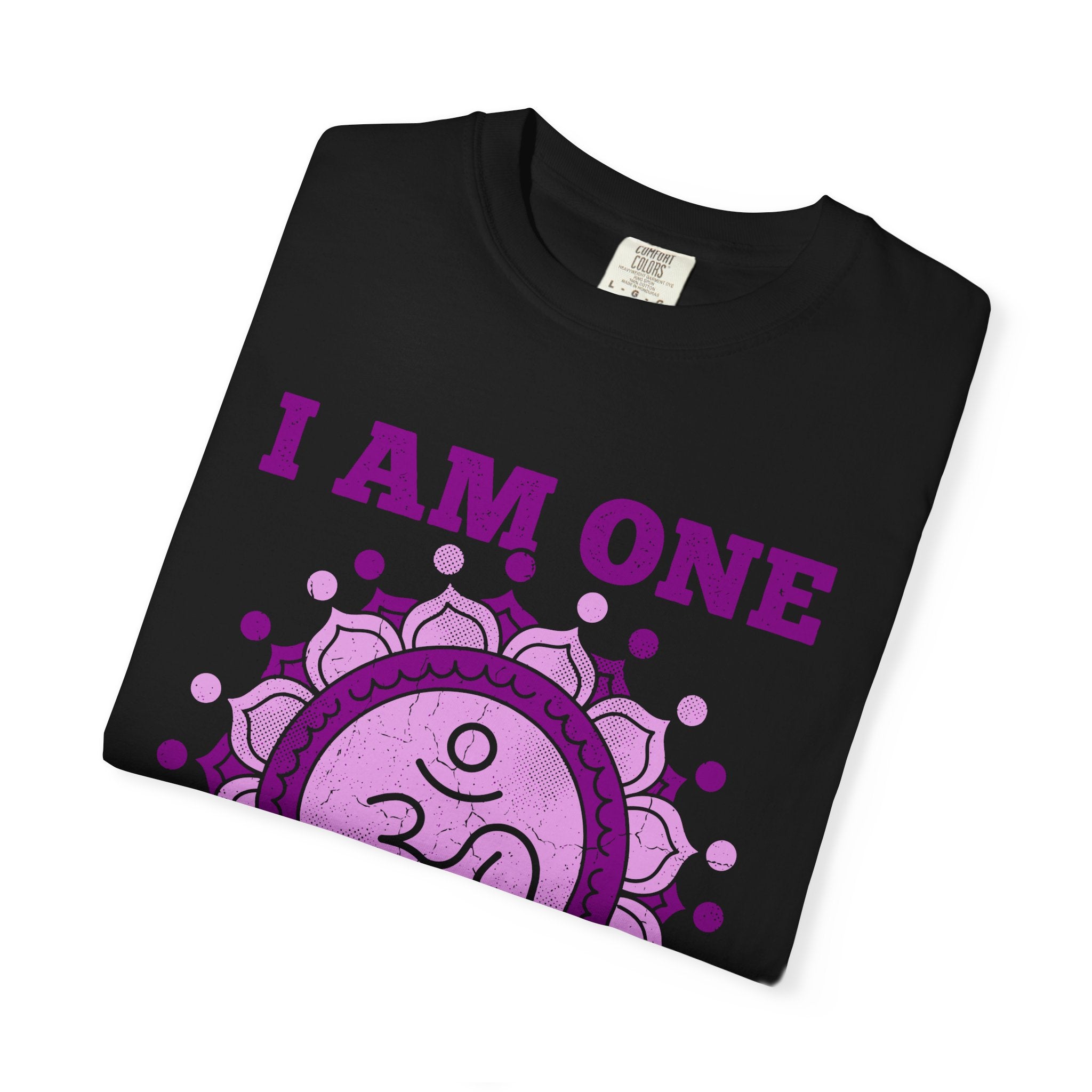 I Am One With All That Is Crown Chakra Om Sahasrara Comfort Colors® Unisex T-Shirt
